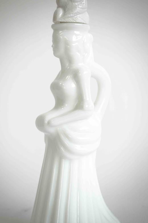 日本中古AVON Vintage奶玻璃香水瓶 底部带标 商品图12