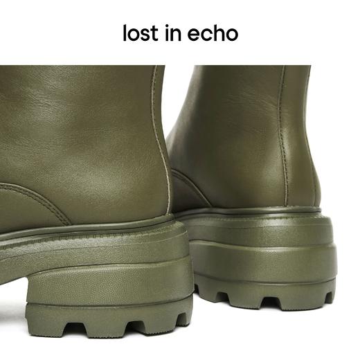 lost in echo 原创设计师品牌 方头前置双拉链短靴 商品图2