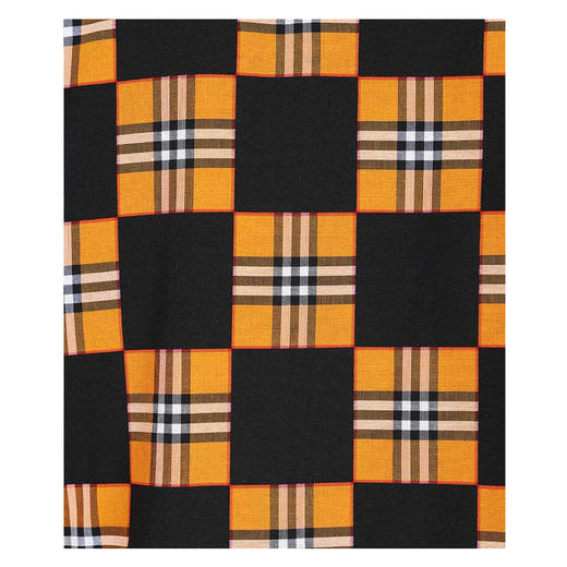BURBERRY 巴宝莉 男士格纹印花棉质短袖衬衫 混色 8041545 A9198 商品图2