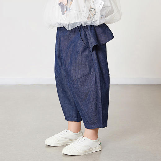 裁缝学苑TG105 洋气休闲裤儿童裤子纸样女童宽松牛仔裤打版样板图 商品图0