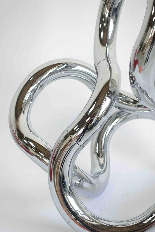 美国1980s中古原版Tangle Richard Zawitz 镜面银色博物馆雕塑最大size 商品图2