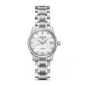 LONGINES/浪琴 名匠系列 精钢 刻度镶钻 自动机械 女士腕表 L2.128.4.87.6