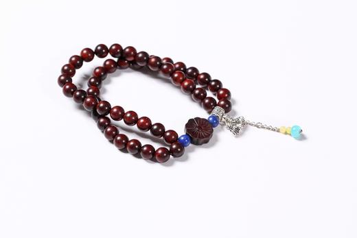 xyzt0263小叶紫檀·紫檀雕花0.7*46粒 商品图0