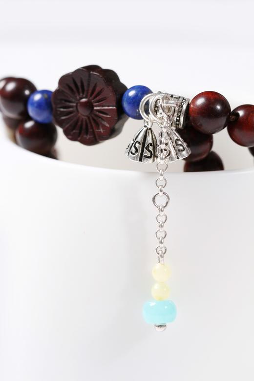 xyzt0263小叶紫檀·紫檀雕花0.7*46粒 商品图1