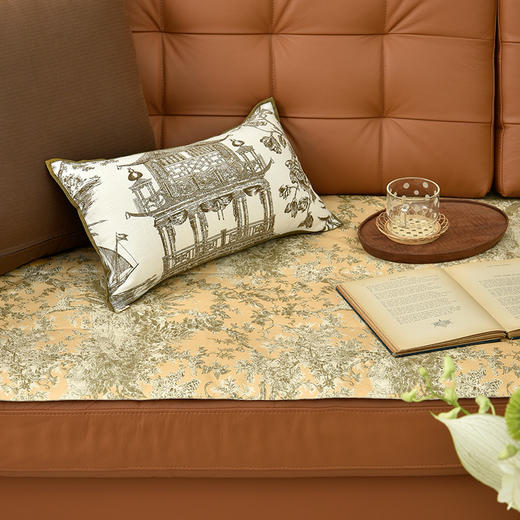 动物园两色美式沙发巾防滑四季通用 商品图0