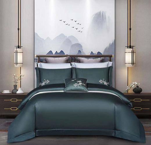 锦花时床品四件套 床单被罩套件-水云间 商品图2