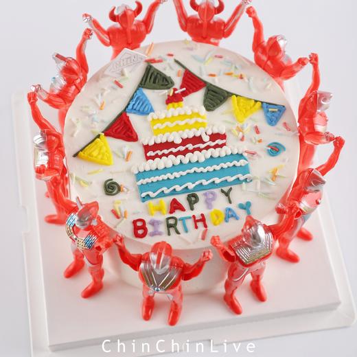 手绘奥特曼围边蛋糕 商品图1