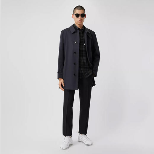 BURBERRY 博柏利 棉质嘎巴甸轻便大衣 男士大衣 藏蓝 8034547 A1177 商品图0