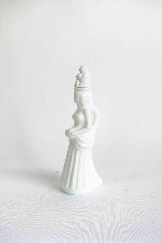 日本中古AVON Vintage奶玻璃香水瓶 底部带标 商品图7