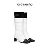 【下架】lost in echo设计师女鞋 提手装饰填充方头靴时装长靴 商品缩略图0