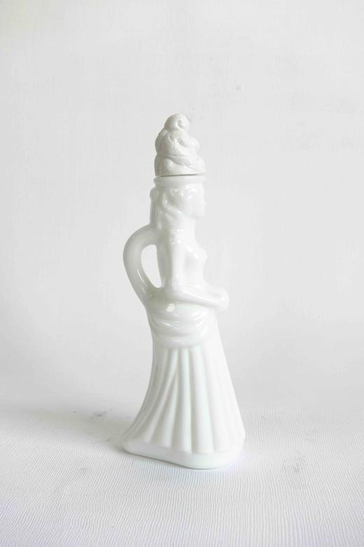 日本中古AVON Vintage奶玻璃香水瓶 底部带标 商品图8