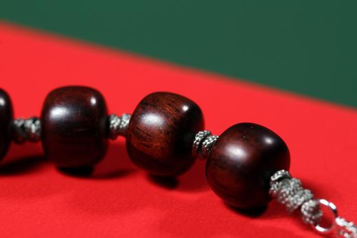 HL0032久°安/串饰  如意福禄·相伴久安  海南黄花梨·0.6*0.7cm*8粒 商品图4