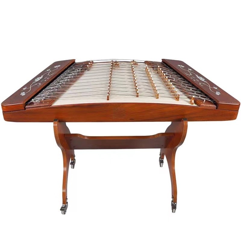 一级大果紫檀木贝雕402扬琴623L-A