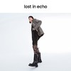 【下架】lost in echo 方头绑带超轻厚底膝下靴皮靴西装靴 商品缩略图4