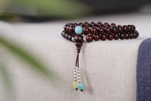 XYZT0011高品质印度小叶紫檀6mmx54粒 商品图0