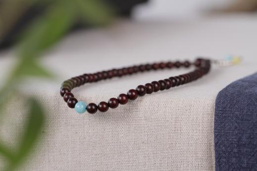 XYZT0011高品质印度小叶紫檀6mmx54粒 商品图4