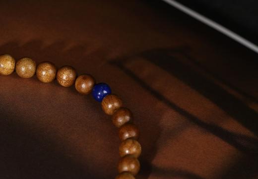 JSNM0030°老料金丝楠木+紫檀象雕8mmx44粒 商品图4