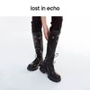 【下架】lost in echo圆提手气眼膝下厚底超轻马丁靴长靴 商品缩略图3