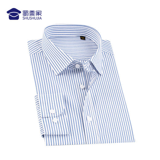 【免烫长袖衬衫（条纹款）】男士通勤长衬  修身耐磨衬衣 商品图4