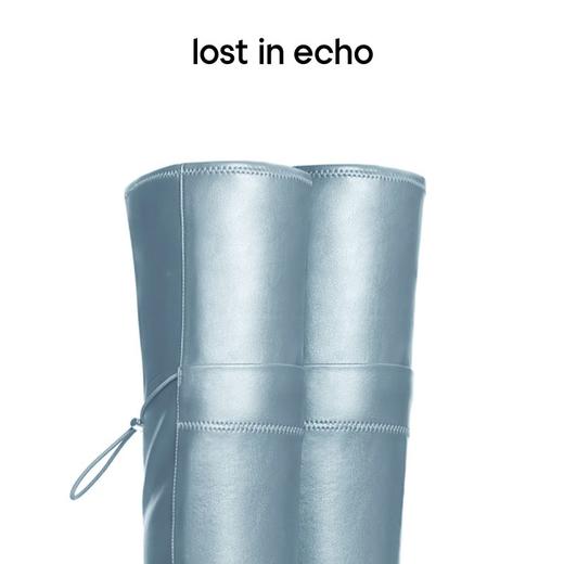 lost in echo 超高筒抽绳运动底弹力靴过膝靴 商品图2