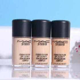 【爆款超低价预售 急单慎拍】专柜MAC魅可定制无暇粉底液5ml小样Nc15/N18/N12遮瑕防晒保湿试色