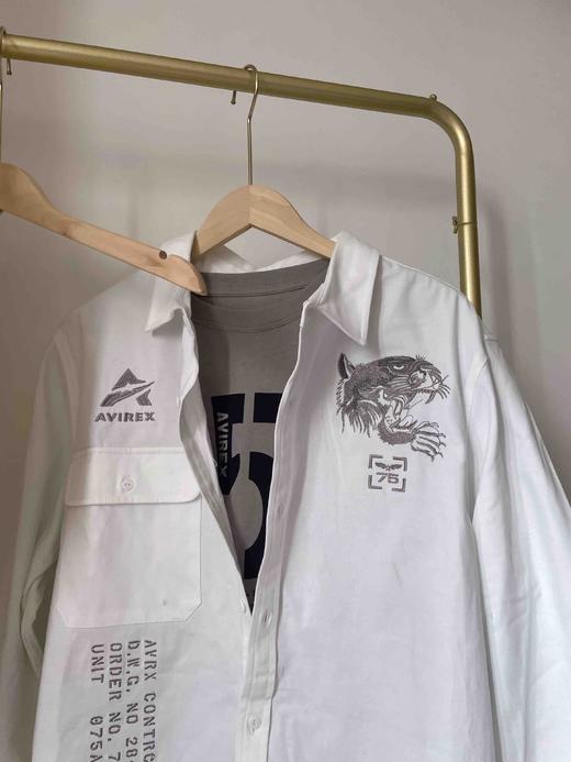 AVirex 秋款长袖男士灰色T恤M码 商品图2