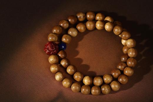 JSNM0030°老料金丝楠木+紫檀象雕8mmx44粒 商品图1