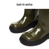 lost in echo尼⻰布拼接⽪料⾼筒时装雨靴长靴超轻 商品缩略图1