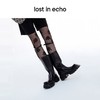 【下架】lost in echo 方头绑带超轻厚底膝下靴皮靴西装靴 商品缩略图3