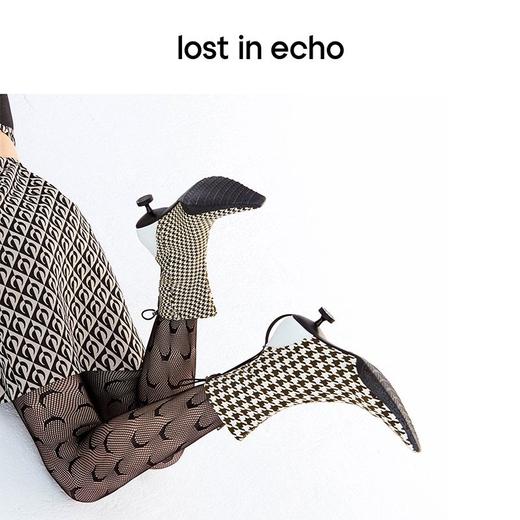 【下架】lost in echo 千鸟格滴胶印花运动感及踝靴 商品图4
