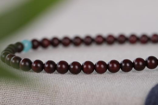 XYZT0011高品质印度小叶紫檀6mmx54粒 商品图5