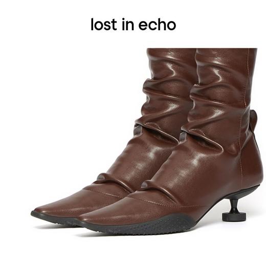 lost in echo 超高筒抽绳运动底弹力靴过膝靴 商品图1