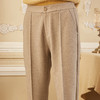 欧芮儿2020春装新款高腰显瘦休闲裤女英伦风不规则宽松直筒长裤 商品缩略图3