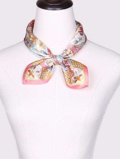 2F伊点56✘56蚕丝小方巾 商品图0