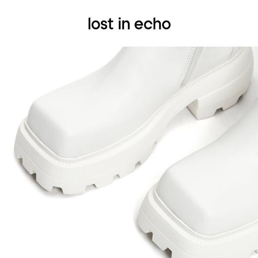 lost in echo包扣方头超轻厚底膝下靴长靴皮靴 商品图1