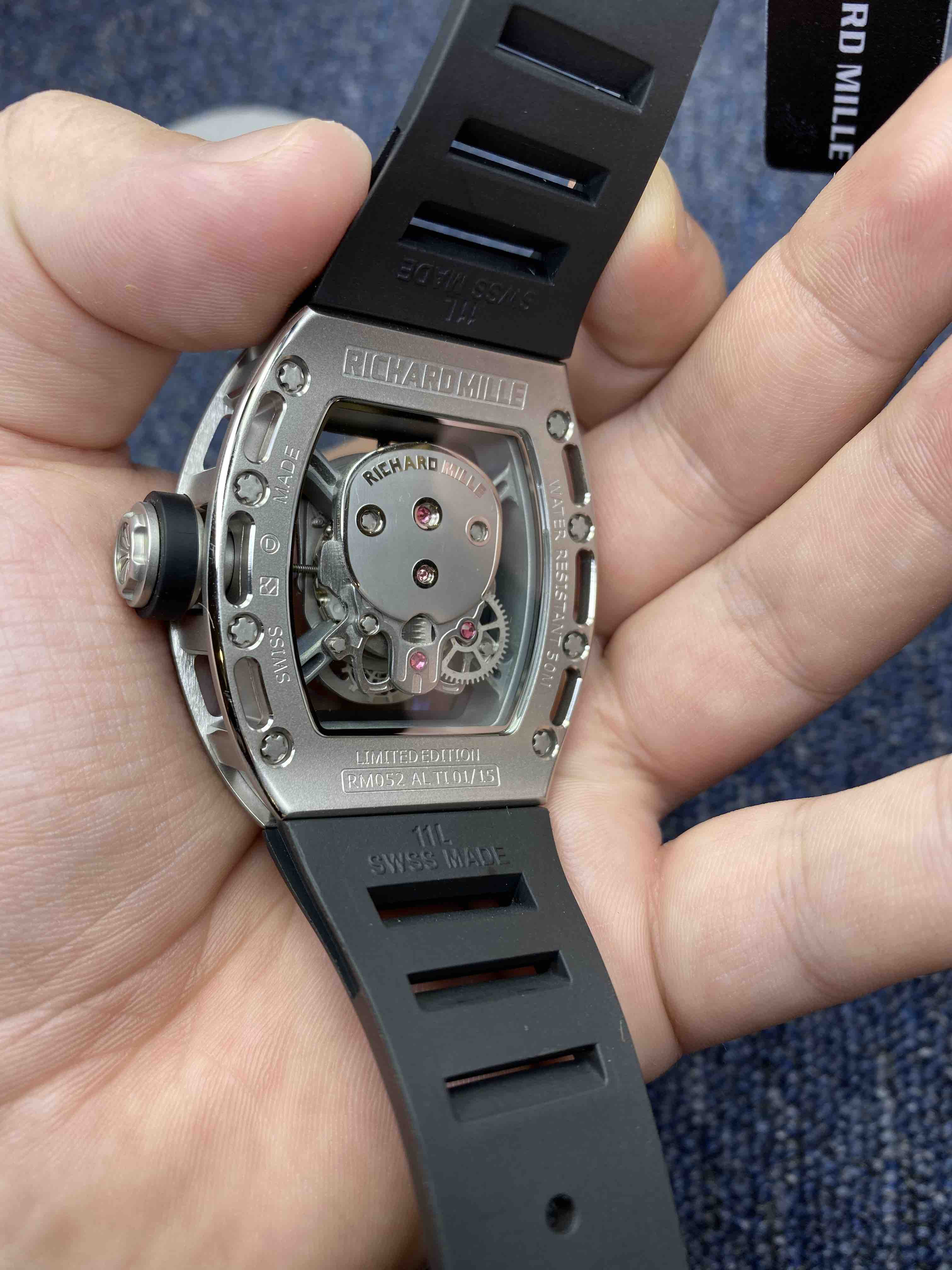 richard mille 理查德·米勒rm52-01 镂空骷髅头