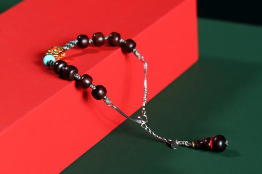 HL0032久°安/串饰  如意福禄·相伴久安  海南黄花梨·0.6*0.7cm*8粒 商品图1