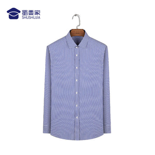 【免烫长袖衬衫（方格款）】男士通勤长衬  修身耐磨衬衣 商品图2