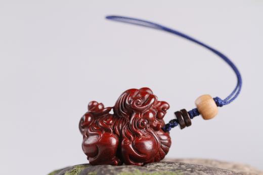 GJXJ0032°精工貔貅小叶紫檀挂件30mmx20mmx25mm 商品图1
