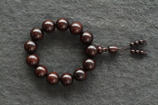 W°XYZT0032高品质印度小叶紫檀1.8cmx13粒 商品图1