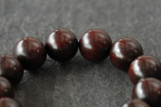 W°XYZT0032高品质印度小叶紫檀1.8cmx13粒 商品图5