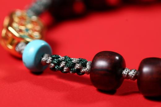 HL0032久°安/串饰  如意福禄·相伴久安  海南黄花梨·0.6*0.7cm*8粒 商品图3