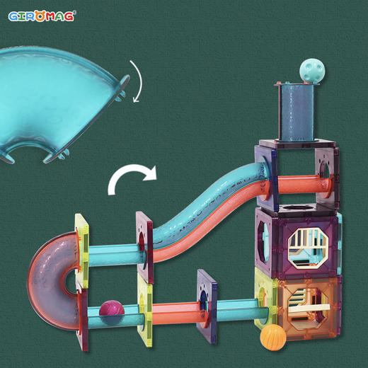 Giromag新品2021磁力轨道80pcs/110pcs套装/186pcs套装 商品图4