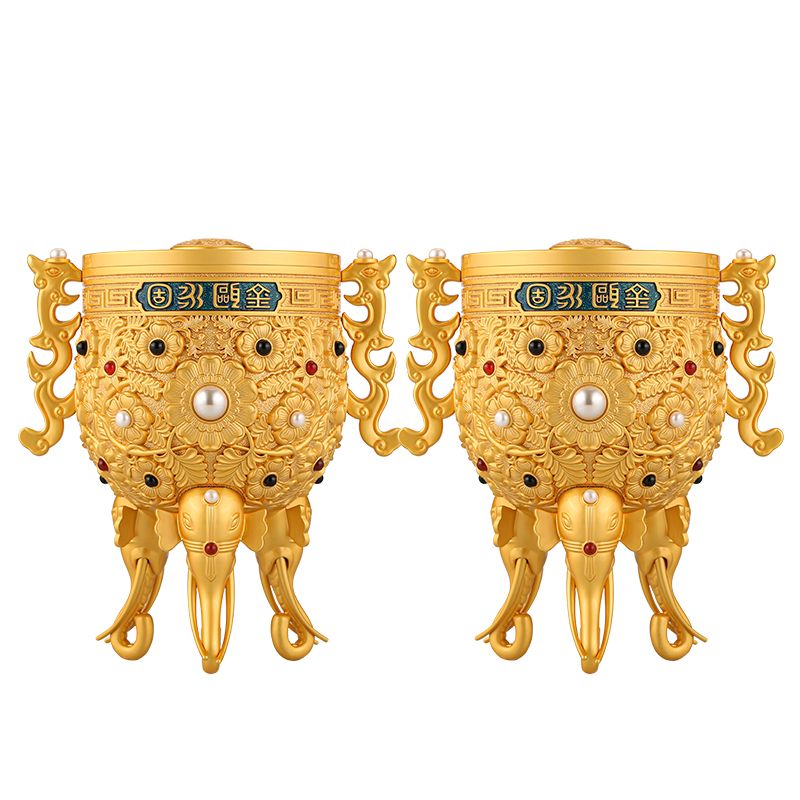 勇士的荣耀金瓯永固杯酒53度酱香型白酒520ml*2坛装