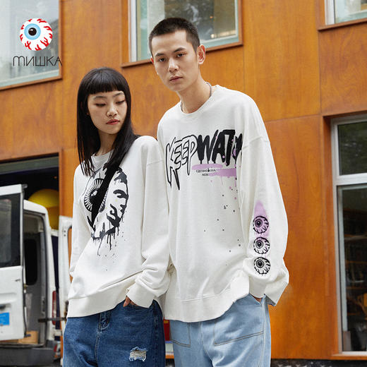 MISHKA圆领套头印花卫衣M61000416M 商品图0