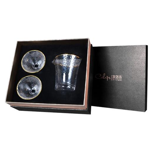 凯洛诗CALOPS茶具套装水晶玻璃纯手工主人杯功夫茶杯小茶杯礼盒 商品图5