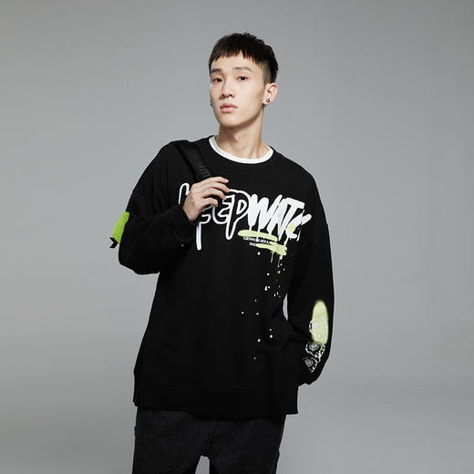 MISHKA圆领套头印花卫衣M61000416M 商品图4