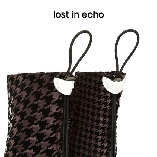 【下架】lost in echo 千鸟格滴胶印花运动感及踝靴 商品图2