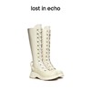 【下架】lost in echo 手柄装饰厚底马丁长靴皮靴 商品缩略图0