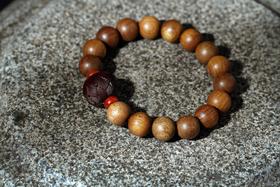 JSNM0032°金丝楠木老料（搭紫檀莲花）10mmx16粒